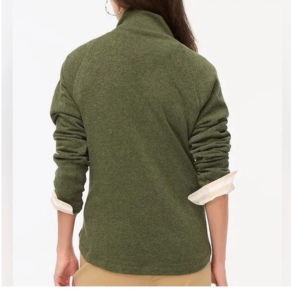 J.Crew Womens Wide Button-Collar Tunic Sweatshirt Cloudspun Fleece Small Outdoor - Picture 16 of 16